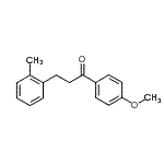CAS 登录号：898789-19-0， 1-(4-甲氧基苯基)-3-(2-甲基苯基)-1-丙酮