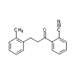 CAS 登录号：898789-22-5， 2-[3-(2-甲基苯基)丙酰]苯甲腈