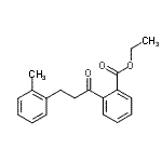 CAS 登录号：898789-28-1， 乙基2-[3-(2-甲基苯基)丙酰]苯甲酸酯