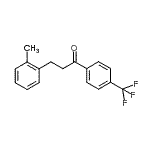 CAS 登录号：898789-79-2， 3-(2-甲基苯基)-1-[4-(三氟甲基)苯基]-1-丙酮