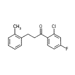 CAS 登录号：898789-85-0， 1-(2-氯-4-氟苯基)-3-(2-甲基苯基)-1-丙酮