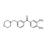 CAS 登录号：898791-74-7， (3,4-二甲基苯基)[3-(4-吗啉基甲基)苯基]甲酮