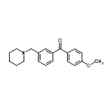 CAS#: 898792-66-0, (4-Methoxyphenyl)[3-(1-piperidinylmethyl)phenyl]methanone