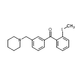 CAS 登录号：898792-84-2， [2-(甲硫基)苯基][3-(1-哌啶基甲基)苯基]甲酮