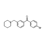 CAS#: 898792-93-3, (4-Bromophenyl)[3-(1-piperidinylmethyl)phenyl]methanone