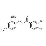 CAS 登录号：898794-24-6， 1-(3-氯-4-氟苯基)-3-(2,4-二甲基苯基)-1-丙酮