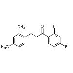 CAS 登录号：898794-54-2， 1-(2,4-二氟苯基)-3-(2,4-二甲基苯基)-1-丙酮