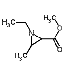 CAS 登录号：89895-41-0， 甲基1-乙基-3-甲基-2-氮丙啶羧酸酯