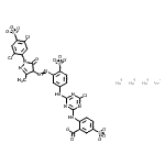 CAS 登录号：89923-42-2， 四钠2-({4-氯-6-[(3-{[1-(2,5-二氯-4-磺酸苯基)-3-甲基-5-氧代-4,5-二氢-1H-吡唑-4-基]偶氮}-4-磺酸苯基)氨基]-1,3,5-三嗪-2-基}氨基)-5-磺酸苯甲酸酯