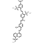 CAS#: 89923-61-5, Trisodium 5-[(E)-{2-amino-4-[(Z)-{4-[(E)-2-(4-nitro-2-sulfonatophenyl)vinyl]-3-sulfonatophenyl}-ONN-azoxy]phenyl}diazenyl]-1-naphthalenesulfonate