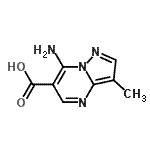 CAS 登录号：89977-62-8， 7-氨基-3-甲基吡唑并[1,5-a]嘧啶-6-羧酸