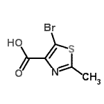 CAS#: 899897-20-2, 5-Bromo-2-methyl-1,3-thiazole-4-carboxylic acid