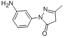 CAS#: 90-32-4, 2-(3-Aminophenyl)-2,4-dihydro-5-methyl-3H-pyrazol-3-one