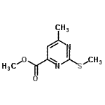 CAS 登录号：90007-36-6， 甲基6-甲基-2-(甲硫基)-4-嘧啶羧酸酯