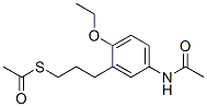 CAS 登录号：90060-70-1， N-[3-(3-乙酰基硫代丙基)-4-乙氧基苯基]乙酰胺