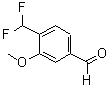 CAS 登录号：900641-83-0， 4-(二氟甲基)-3-甲氧基苯甲醛