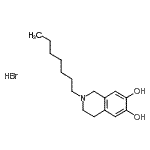 CAS#: 900784-89-6, 2-Heptyl-1,2,3,4-tetrahydro-6,7-isoquinolinediol hydrobromide (1:1)
