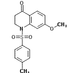 CAS 登录号：901-90-6， 7-甲氧基-1-[(4-甲基苯基)磺酰基]-2,3-二氢-4(1H)-喹啉酮