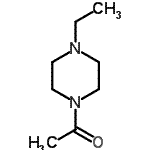 CAS 登录号：90152-24-2， 1-(4-乙基-1-哌嗪基)乙酮