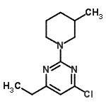 CAS#: 901586-66-1, 4-Chloro-6-ethyl-2-(3-methyl-1-piperidinyl)pyrimidine