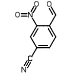 CAS 登录号：90178-78-2， 4-甲酰基-3-硝基苯甲腈