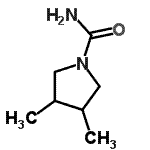 CAS#: 90184-86-4, 3,4-Dimethyl-1-pyrrolidinecarboxamide