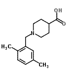 CAS 登录号：901921-72-0， 1-(2,5-二甲基苄基)-4-哌啶羧酸