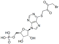 CAS#: 90269-31-1, 1-Bromo-4-((9-(5-O-phosphono-beta-D-ribofuranosyl)-9H-purin-6-yl)thio)-2,3-butanedione