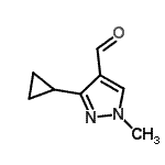 CAS#: 902837-67-6, 3-Cyclopropyl-1-methyl-1H-pyrazole-4-carbaldehyde