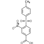CAS 登录号：90352-45-7， 4-[(4-甲基苯基)磺酰基]-3-硝基苯甲酸