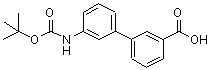CAS#: 904086-01-7, 3'-({[(2-Methyl-2-propanyl)oxy]carbonyl}amino)-3-biphenylcarboxylic acid