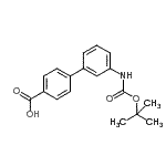 CAS 登录号：904086-02-8， 3'-({[(2-甲基-2-丙基)氧基]羰基}氨基)-4-联苯基羧酸
