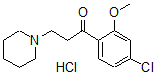 CAS 登录号：90430-30-1， 1-(4-氯-2-甲氧基苯基)-3-(1-哌啶基)丙-1-酮盐酸盐
