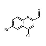 CAS#: 904369-49-9, 6-Bromo-4-chloro-2-quinolinecarbaldehyde