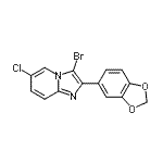 CAS#: 904813-96-3, 2-(1,3-Benzodioxol-5-yl)-3-bromo-6-chloroimidazo[1,2-a]pyridine