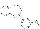 CAS 登录号：904815-64-1， 4-(3-甲氧基苯基)-2,3-二氢-1H-1,5-苯并二氮杂卓