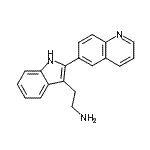 CAS#: 904816-15-5, 2-[2-(6-Quinolinyl)-1H-indol-3-yl]ethanamine
