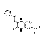 CAS#: 904818-85-5, (2Z)-3-Oxo-2-[2-oxo-2-(2-thienyl)ethylidene]-1,2,3,4-tetrahydro-6-quinoxalinecarboxylic acid