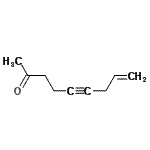 CAS 登录号：90534-06-8， 8-壬烯-5-炔-2-酮
