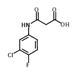 CAS 登录号：905810-26-6， 3-[(3-氯-4-氟苯基)氨基]-3-氧代丙酸