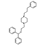 CAS 登录号：9060-05-3， 1-[2-(二苯基甲氧基)乙基]-4-(3-苯基丙基)哌嗪