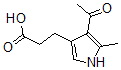 CAS 登录号：90663-63-1， 3-(4-乙酰基-5-甲基-1H-吡咯-3-基)丙酸