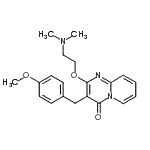 CAS#: 907-65-3, 2-[2-(Dimethylamino)ethoxy]-3-(4-methoxybenzyl)-4H-pyrido[1,2-a]pyrimidin-4-one