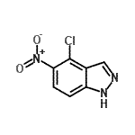CAS#: 907958-42-3, 4-Chloro-5-nitro-1H-indazole