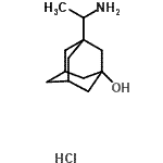 CAS#: 90812-24-1, 3-(1-Aminoethyl)-1-adamantanol hydrochloride (1:1)