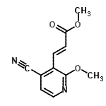 CAS#: 908279-58-3, Methyl (2E)-3-(4-cyano-2-methoxy-3-pyridinyl)acrylate
