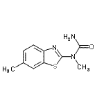 CAS#: 90840-30-5, 1-Methyl-1-(6-methyl-1,3-benzothiazol-2-yl)urea