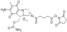 CAS#: 90906-09-5, 1alpha-(4-(N-Succinimidoxycarbonyl)butyryl)mitomycin C