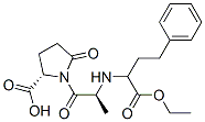CAS#: 90940-59-3, N-(1-(Ethoxycarbonyl)-3-phenylpropyl)-alanyl-pyroglutamic acid