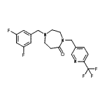 CAS#: 909659-02-5, 1-(3,5-Difluorobenzyl)-4-{[6-(trifluoromethyl)-3-pyridinyl]methyl}-1,4-diazepan-5-one